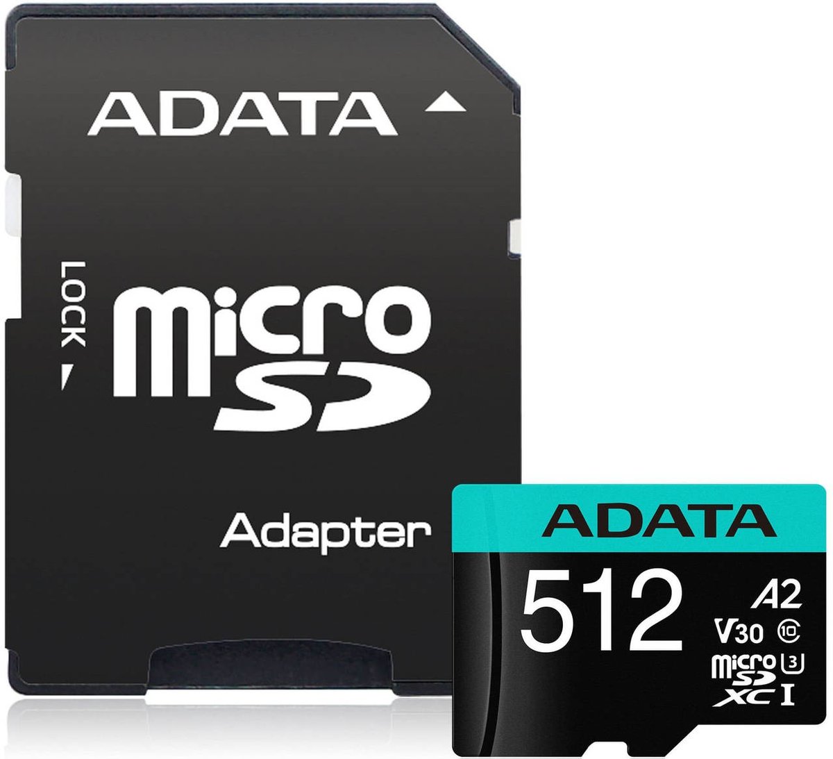 A-DATA Флеш карта microSDXC 512GB AUSDX512GUI3V30SA2-RA1 Premier Pro + adapter