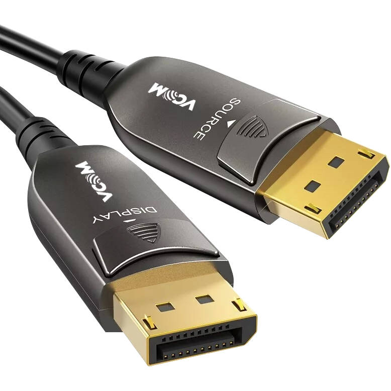 Видео кабель vcom, DisplayPort (M) -> DisplayPort (M), DisplayPort 1.4, 8K@60Hz, 40 м, D3751-40M