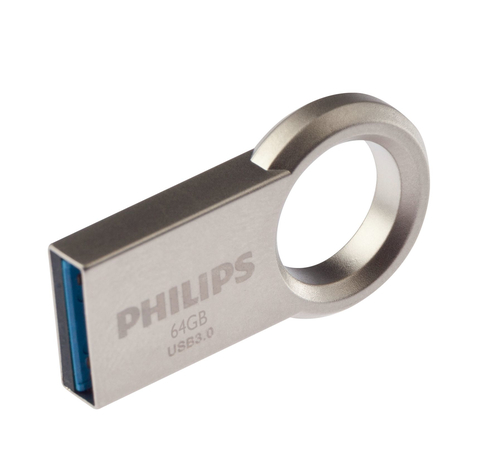 <115105> Флешка .64Gb PHILIPS 2-in-1 USB 3.2 USB C, OTG, USB 3.2/Type-C, Металл, 100 MB/s [FM64FD145B/97]