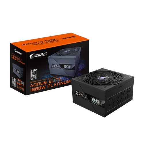 Блок питания Gigabyte ATX 1000W GP-AE1000PM PG5 Gen.5 80 PLUS platinum (20+4pin) APFC 120мм fan 16xSATA Cab Manag RTL