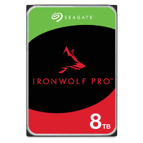 Диск HDD Seagate - Ironwolf Pro, для системы хранения, SATA, 6 Гб/с, 3.5", 8 ТБ, 7200 rpm, 256MB, ST8000NT001
