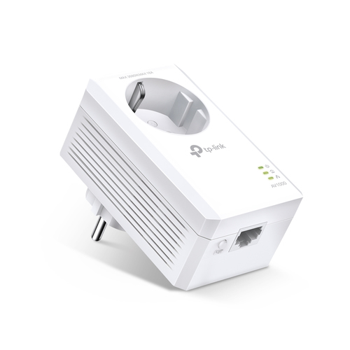Powerline адаптер TP-Link - AV1000, 1 Гб/с, 1000Mb/s, schuko, HomePlug AV, range 300m, TL-PA7017P