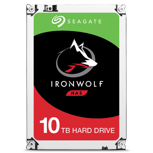 Диск HDD Seagate - IronWolf, для системы хранения, SATA, 6 Гб/с, 3.5", 10 ТБ, 7200 rpm, 256MB, ST10000VN0004