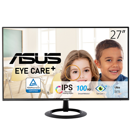 Монитор 27" ASUS VZ27EHF IPS 1920x1080, 100 Гц, 1 мс, 16:9, 250 кд/м2, 1xHDMI, черный