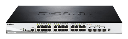 Коммутатор D-Link DGS-1510-28XMP/A1A Управляемый стекируемый коммутатор SmartPro с 24 портами 10/100/1000Base-T с поддержкой РоЕ и 4 портами 10G Base-X SFP+, {3} (413780) (DGS-1510-28XMP/A1A)