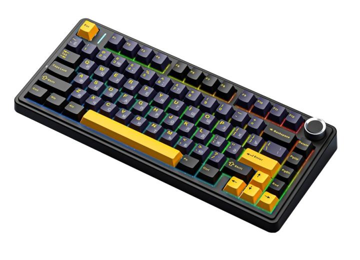AULA  F75 Black-Dark Blue-Orange