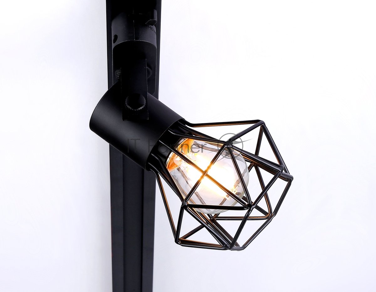 Трековый однофазный светильник Ambrella light GL5002 BK черный E27 max 40W D92x163