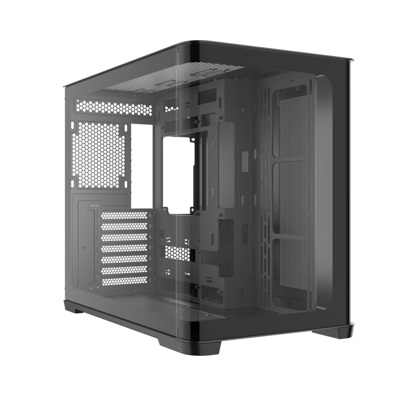 Корпус ПК без блока питания SAMA V60E Black (V60E-BKADA0X1-GL)