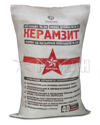 Керамзит в мешках, Русеан, 0,04 м3