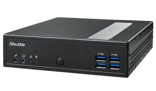 Платформа системного блока с ЦПУ Shuttle DL30N Intel N100 Fanless PC, DDR5 SO-DIMM Max.16Gb, no SSD, no wifi, Support 3x independent display
