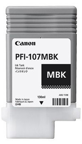 Струйный картридж Canon imagePROGRAF iPF670/iPF770 PFI-107MBK (6704B001) Matte Black (130мл) pigment, шт