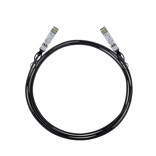 Кабель прямого подключения TP-Link, SFP PLUS -> SFP PLUS, 10 Гб/с, 3 м, цвет чёрный, SM5220-3M