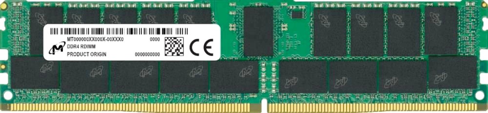 Оперативная память Micron DDR4 RDIMM 32GB 2Rx4 3200 MHz ECC Registered MTA36ASF4G72PZ-3G2  (Analog Crucial CT32G4RFD432A), 1 year, OEM