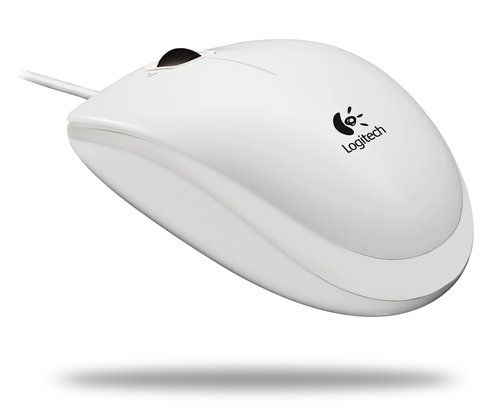 Logitech B110 Optical Mouse White <910-001804>  (OEM) USB 3btn+Roll