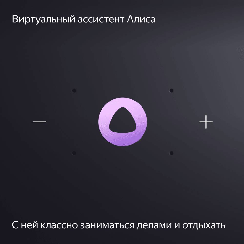 Умная колонка Yandex Станция Миди Алиса черный 24W 1.0 BT/Wi-Fi 10м (YNDX-00054BLK)