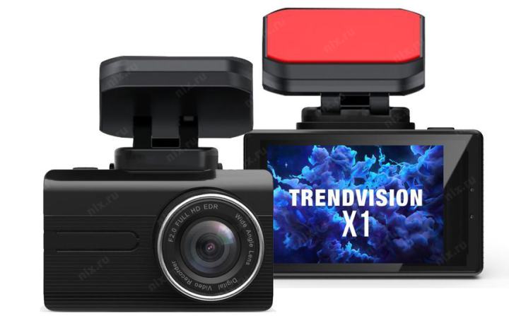 Видеорегистратор TrendVision X1 черный 1080x1920 1080p 150гр. GPS  MSTAR  8336