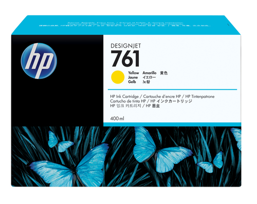 Картридж HP CR270A №761, Yellow {Designjet T7100, Yellow (400ml 3-pack)}