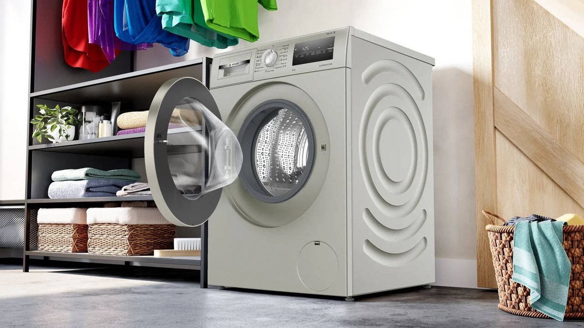 BOSCH WAN2420XME пан.англ. класс: A+++ загр.фронтальная макс.:8кг серебристый инвертор