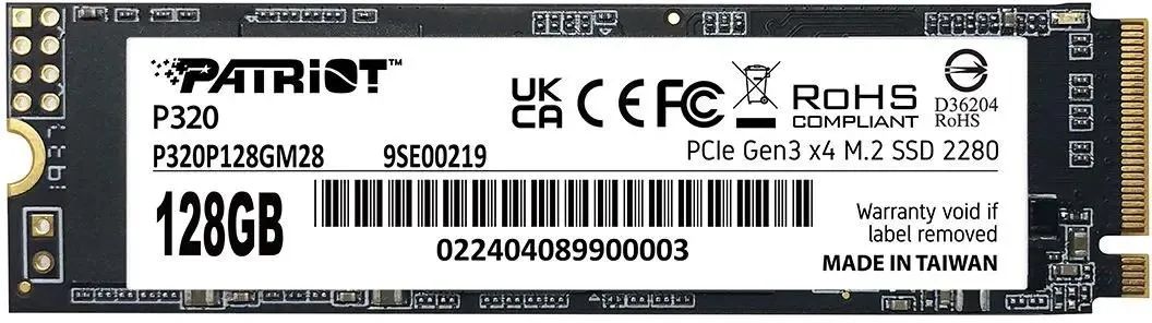 SSD Patriot Memory P320P128GM28, 128GB, PCIe 3.0, M.2 NVMe
