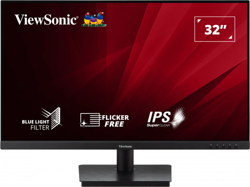 Монитор Viewsonic - VA3209-2K-MHD, 31.5", 16:9, IPS, 250cd/m², 1200:1, 2560x1440 (WQHD), 75 Гц, 2x HDMI, 1x DP, speakers, цвет чёрный, VA3209-2K-MHD