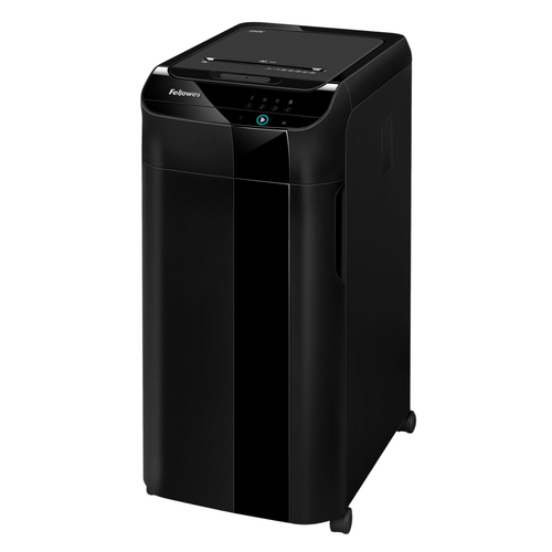 Шредер Fellowes AutoMax 550C с автоподачей (секр.P-4) фрагменты 550лист. 83лтр. скрепки скобы пл.карты CD