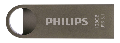 Флешка USB PHILIPS IRON (FM12FD165B/97), 128Gb, USB 3.0, R/W 100/45, серебристый