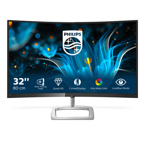 31.5" ЖК монитор PHILIPS 328E9FJAB (Curved LCD, 2560x1440, D-Sub,  HDMI,  DP)