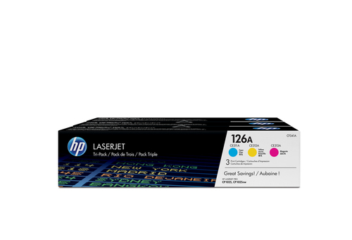 CF341A Картридж HP 126A для LaserJet Pro CP1025, CP1025NW, M275 MultiPack C/M/Y (2 * 1 000 стр.)