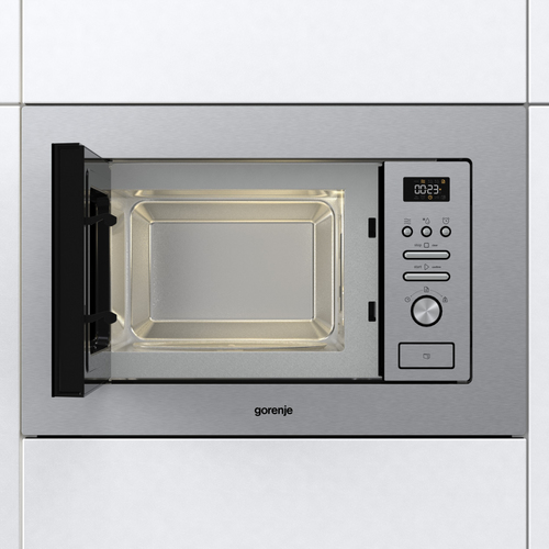 Микроволновая печь Gorenje BM201AM1X 20л.  800Вт  нержавеющая  сталь/черный (встраиваемая)