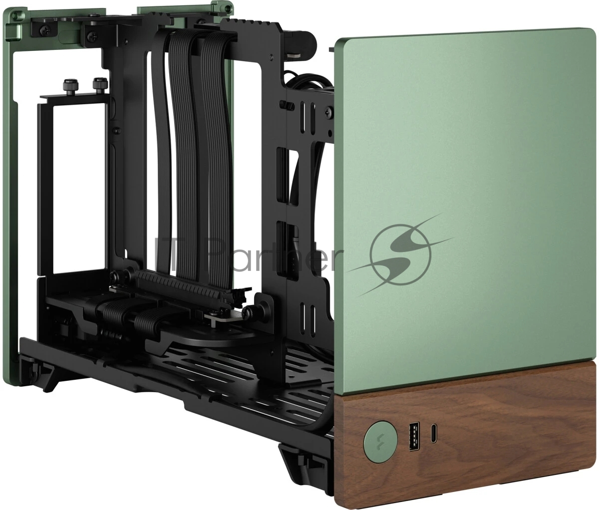 Компьютерный корпус без блока питания Fractal Design Terra, Mini-Tower, no fans, 1xUSB-A 3.0 + 1xUSB 3.2 Type-C, SFX PSU Support, mITX Jade