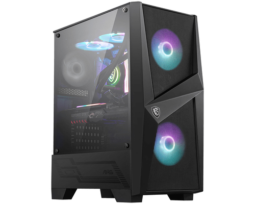 Корпус MSI MAG FORGE 100R Mid-Tower, ATX, 2xUSB 3.2, Audio I/O, 2x120mm ARGB Fan, 1x120mm black Fan, 6-ch Light controller, Front metal MESH, Up to 330mm GPU, Tempered Glass (676407) (306-7G03R43-HH9)