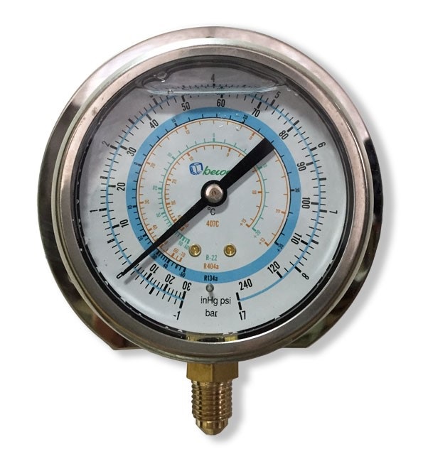 Н/Уценка Мановакуумметр Becool BCJL-NG (с глицерином, 80мм, R22; R134a; R404A; R407C) [021182]