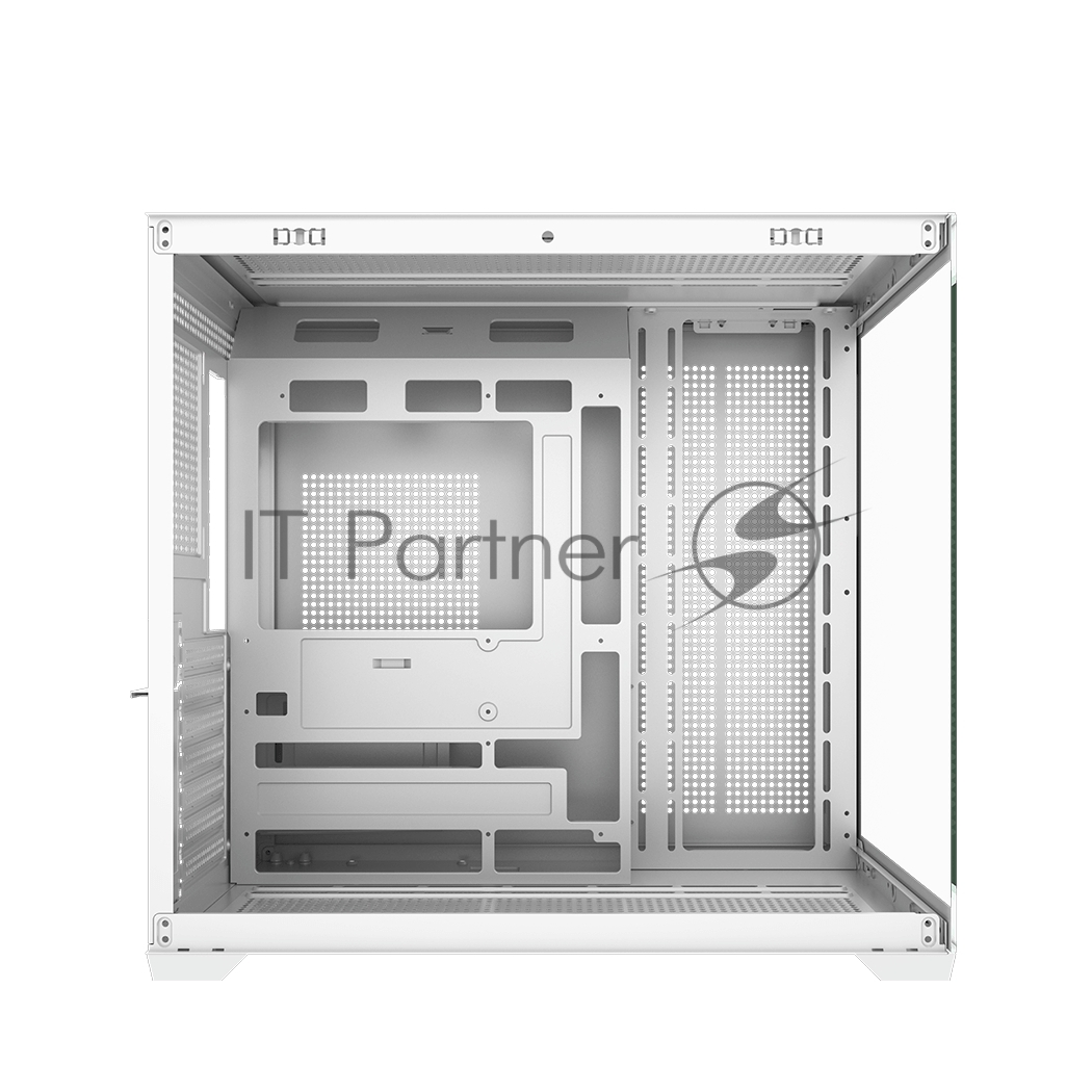 Корпус без блока питания PCCooler C3T700 WH, Midi-Tower, TG, no fans, 1xUSB-A 3.0 + 1xUSB-A 2.0 + 1xUSB-C, ATX, mATX, mITX белый