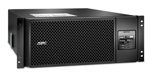 SRT6KRMXLI - Источник бесперебойного питания, APC, Smart-UPS SRT6KRMXLI, Онлайн, Мощность 6000ВА/6000Вт, Стоечный 4U, 230В, Вых: 6x C13+4x C19 IEC, APCRBC140, Network Card+SmartSlot, Extended runtime, W/ rail kit, Чёрный