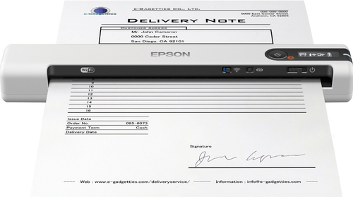 B11B253402 - Мобильный сканер Epson WorkForce DS-80W, А4, CIS, 4сек/А4, USB, WIFI, питание от USB/аккумулятора, B11B253402