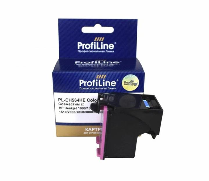 Картридж ProfiLine PL-CH564HE-Color PL-CH564HE_C/M/Y №122XL для HP Deskjet 10001055/1510/2000/3000/3050  Color  водные