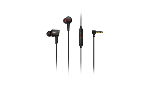 Игровые наушники черные ASUS ROG Cetra II Core (вкладыши, 3.5 мм jack, ПУ, чехол, 90YH02V0-B2UA00)