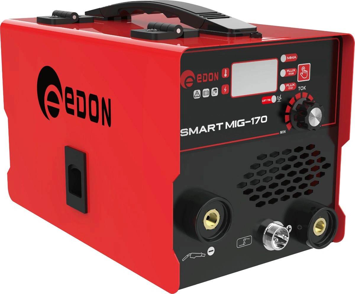 Сварочный полуавтомат Edon 40591, Smart Mig-170, MIG-MAG/MMA/TIG, 7.3кВт