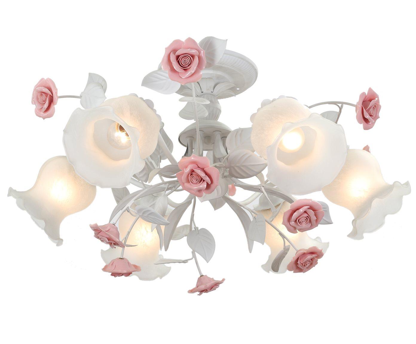Люстра потолочная Lucia Tucci Fiori Di Rose 114.6, 6×E27, 360Вт, IP20