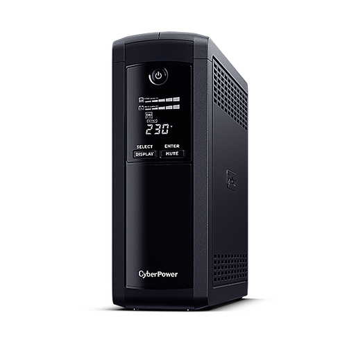 ИБП Cyberpower - Value PRO 1600 ВА/960 Вт, Line-Interactive, in (230V 1xIEC-320 C14), 8xIEC-320 C13, LCD, Tower, цвет чёрный, VP1600EILCD