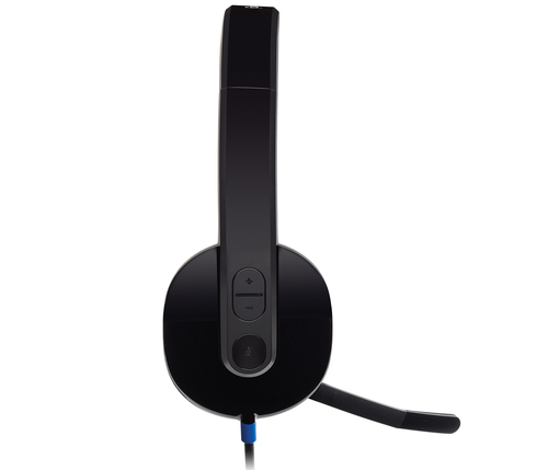 Наушники Logitech - Н540, Стерео, USB, проводной, 20 Гц - 20 кГц, 100 Гц - 16 кГц, цвет чёрный, 981-000480