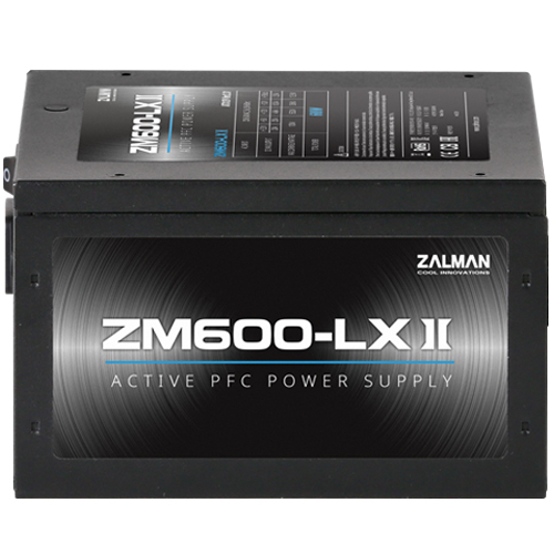 БП Zalman <LXII> ZM600-LXII <600W, ATX12V v2.3, APFC, 12cm Fan, Ret>