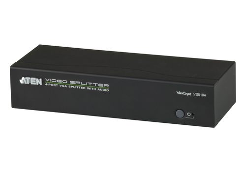 Разветвитель Aten ProAV black: Разветвитель VGA и Аудио 4-портовый (450 МГц)