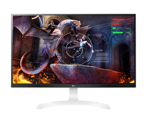 27"    ЖК монитор LG 27UD69P-W с поворотом экрана (LCD, 3840x2160,  HDMI,  DP)