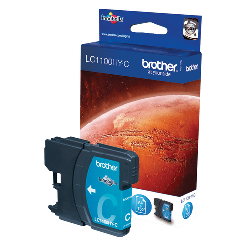 Картридж Brother LC1100HY-C Cyan для DCP-6690CW,  MFC-5890CN/5895CW/6490CW/6890CDW (повышенной ёмкости)