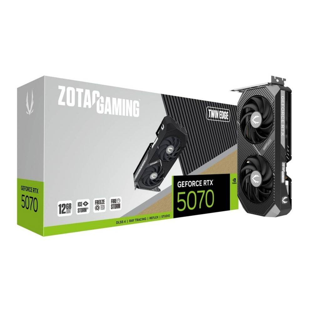 Видеокарта ZOTAC ZT-B50700E-10P, RTX 5070, 12 ГБ GDDR7, Twin Edge