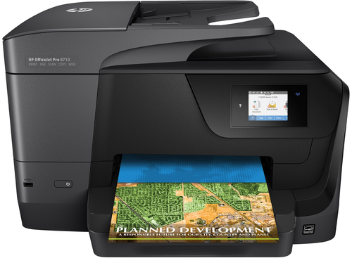 HP OfficeJet PRO 8710  AiO <D9L18A> (A4,128Mb,LCD,22стр/мин,МФУ,факс,USB2.0,WiFi,сетевой,двуст.печать,DADF)