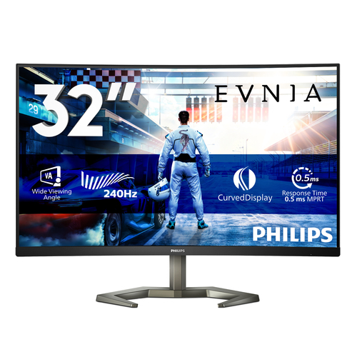 Philips 31.5" 32M1C5200W/00 черный VA LED 0.5ms 16:9 HDMI матовая HAS Piv 300cd 178гр/178гр 1920x1080 240Hz  DP FHD 7.6