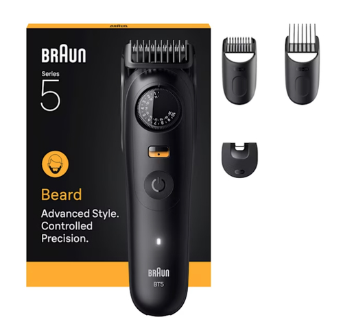 Триммер Braun Series 5 BT5520 черный (насадок в компл:3шт)