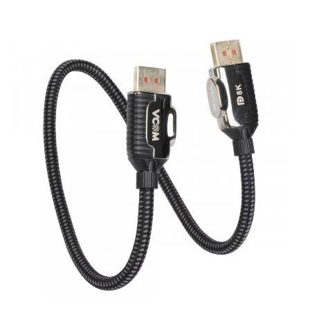 Видео кабель vcom, DisplayPort (M) -> DisplayPort (M), DisplayPort 1.4, 8K@60Hz, 2 м, CG634-2M